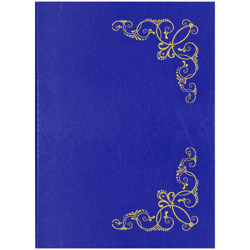 Папка адресная "Виньетка" OfficeSpace, 220*310, бумвинил, синий, инд. упаковка