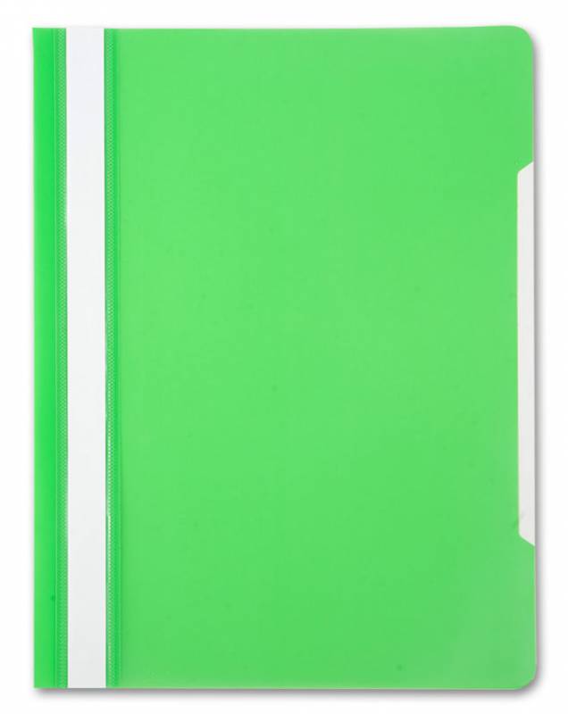 Скоросшиватель пластиковый Бюрократ -PS20LETT A4 прозрач.верх.лист пластик салатовый 0.12/0.16