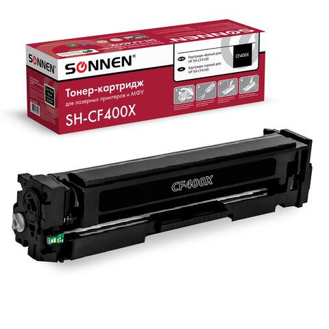 Картридж лазерный SONNEN (SH-CF400X) для HP LJ Pro M277/M252 ВЫСШЕЕ КАЧЕСТВО черный, 2800 страниц, 3