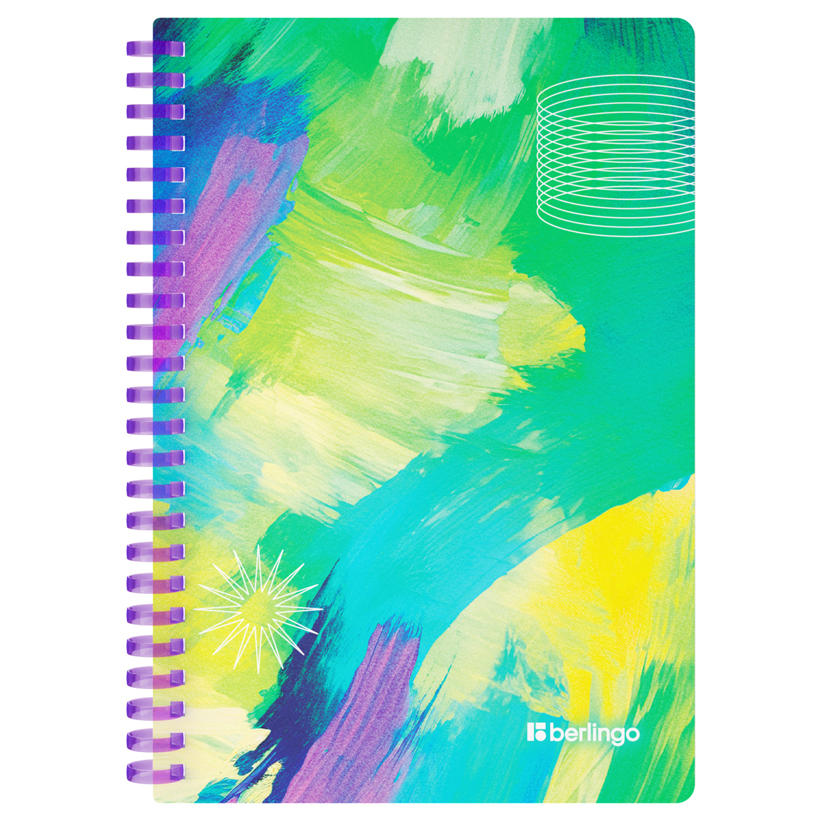 Бизнес-тетрадь A5, 80л., Berlingo "Collision XS", клетка, на силиконовом гребне, 80г/м2, пластик обл