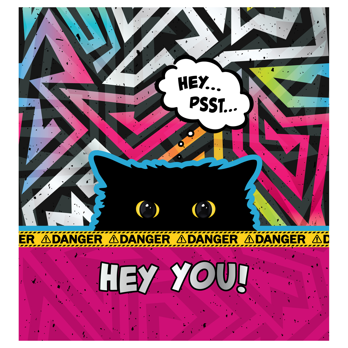 Мешок для обуви 1 отделение ArtSpace "Spy Cat", 340*420мм