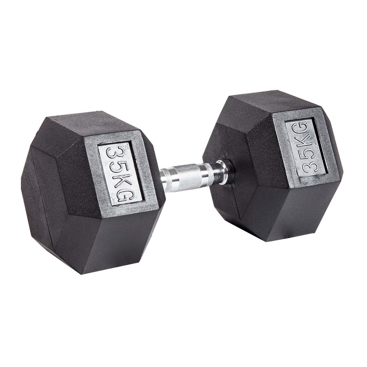 Гантель гексагональная обрезиненная ZSO, 37,5 кг