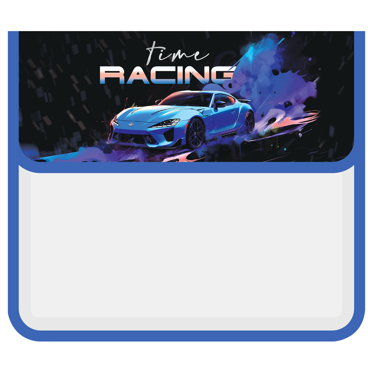 Папка для тетрадей 2 отделения, ArtSpace "Be in the race", А5, пластик, на липучке