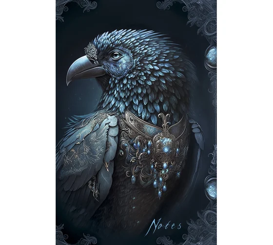 Записная книжка А5 80л. Listoff "Фантастическая птица", 7БЦ