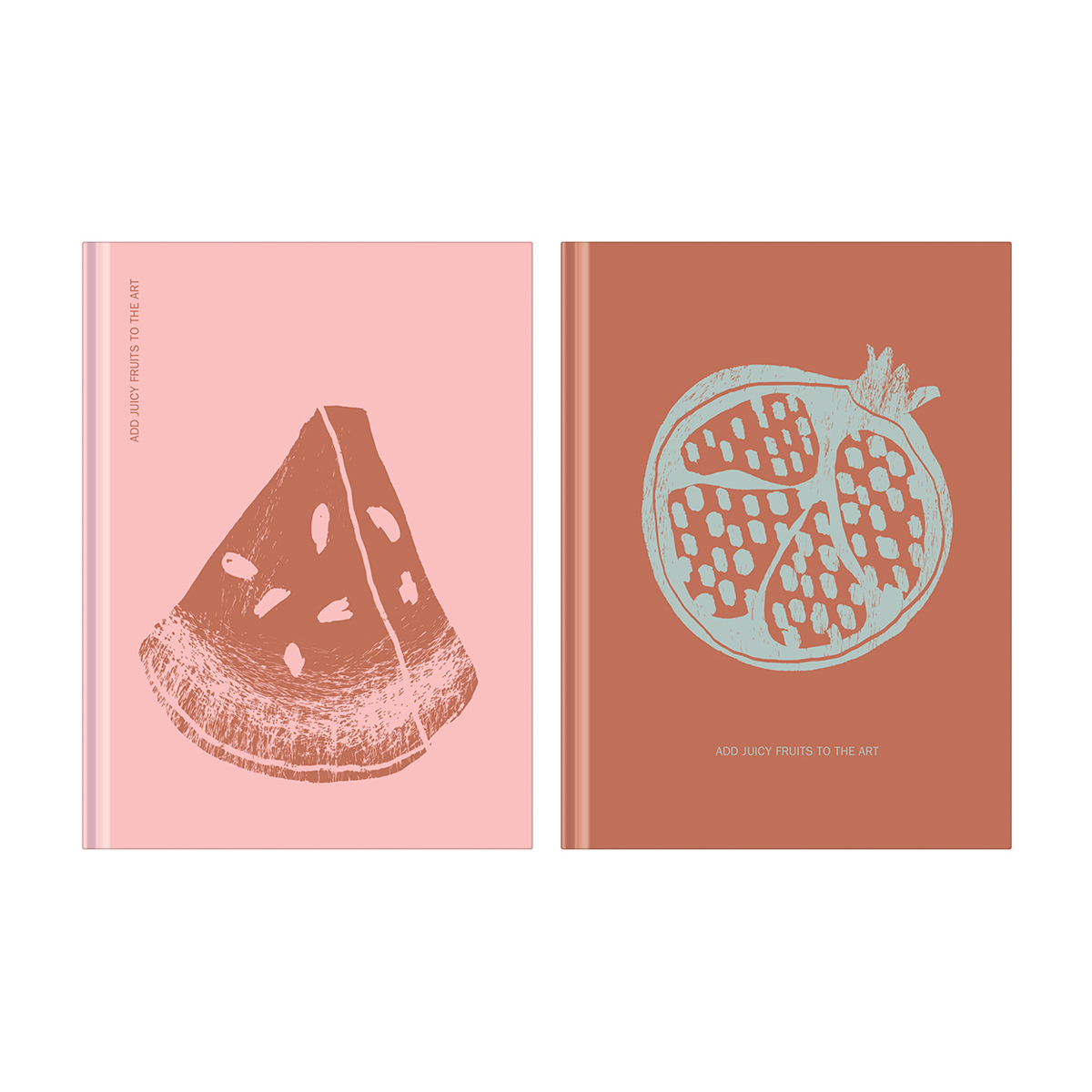 Бизнес-блокнот А6, 80л., BG "Juicy fruits", soft-touch ламинация