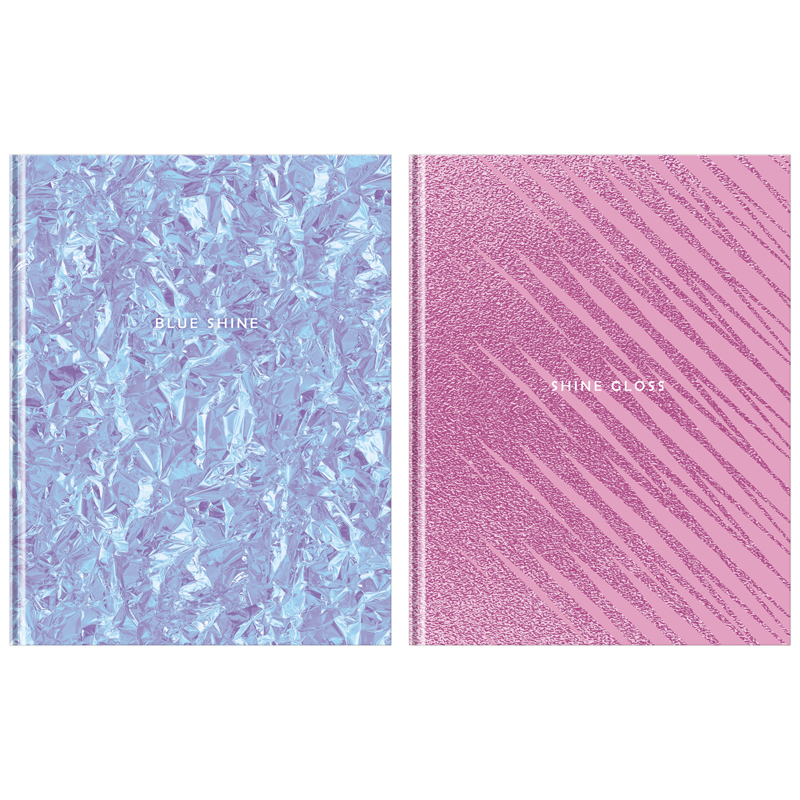 Бизнес-блокнот А5, 80л., BG "Blue&Rose", глянцевая ламинация, металлизация
