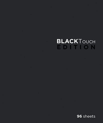 Тетрадь 96л., А5, клетка на гребне ПЗБМ "Black touch"
