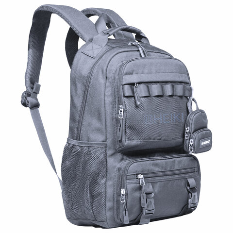 Рюкзак HEIKKI FUSION (ХЕЙКИ) универсальный, отделение для ноутбука, с КОШЕЛЬКОМ, лаванда, 44х31х14 с