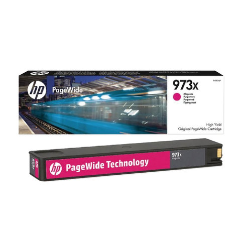 Картридж струйный HP (F6T82AE) PW Pro 477dw/452dw, №973X, пурпурный увеличенный ресурс 7000 страниц,