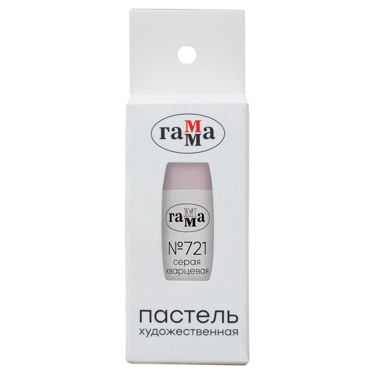 Пастель художественная Гамма, серая кварцевая №721, штучная, картон. упаковка