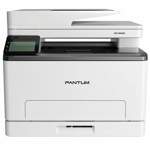 МФУ лазерное ЦВЕТНОЕ PANTUM CM1100ADN "3 в 1", А4, 18 стр./мин, 30000 стр./мес., ДУПЛЕКС, АПД, сетев