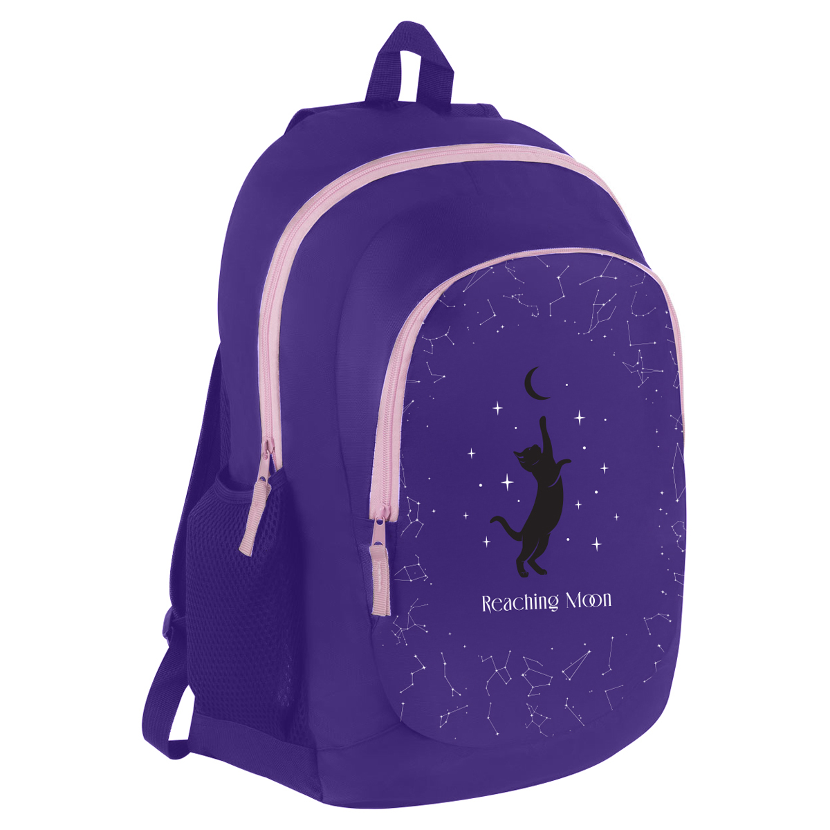 Рюкзак ArtSpace Classic "Get the Moon", 45*30*16 см, 2 отделения, 2 кармана, PU покрытие, уплотн. сп