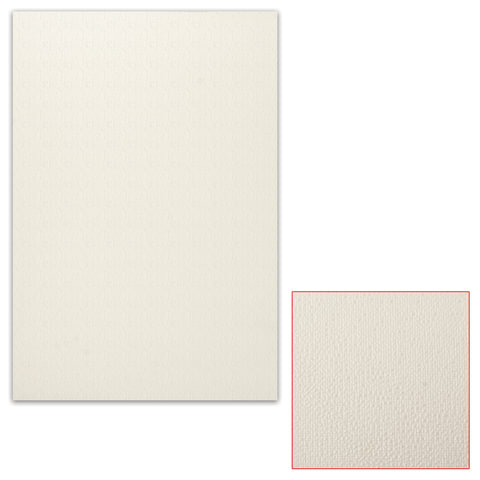 Картон белый грунтованный для масляной живописи, 50х70 см, односторонний, толщина 0,9 мм, масляный г