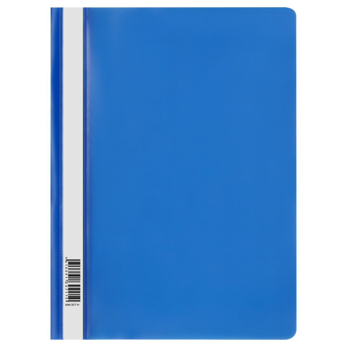 Скоросшиватель пластик. СТАММ А4, 120мкм, синяя с прозр. верхом