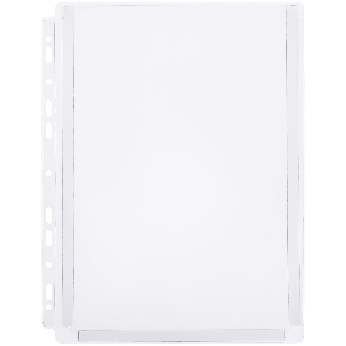 Папка-вкладыш с перфорацией OfficeSpace А4, ПВХ, 180мкм, глянцевая, расширяющаяся до 250л. набор 10