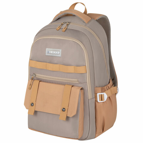 Рюкзак HEIKKI GOODLY (ХЕЙКИ) универс., 2 отд, отд. для ноутбука, бежевый, 46x33x18см, 273868
