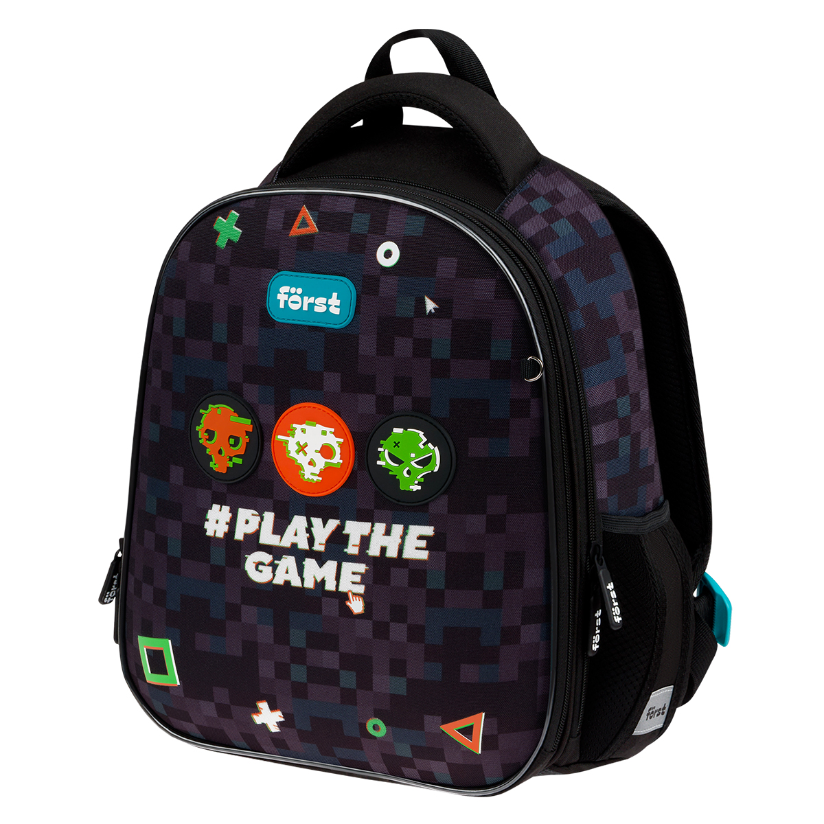 Ранец Först F-Top облегченный "Play the game" 36*28*15см, 2 отделения, 2 кармана, анатомическая спин