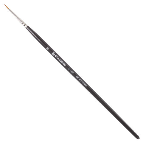 Кисть художественная профессиональная BRAUBERG ART "CLASSIC", синтетика мягкая, под колонок, круглая