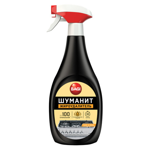 Средство для чистки плит, духовок, грилей от жира/нагара 400 мл BAGI ШУМАНИТ, распылитель, K-208559-