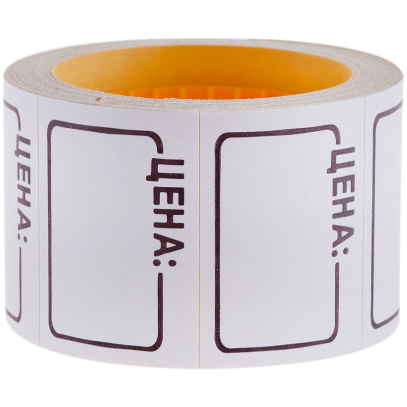 Ценник средний OfficeSpace, 35*25мм, белый, набор 5 рулонов по 200 шт