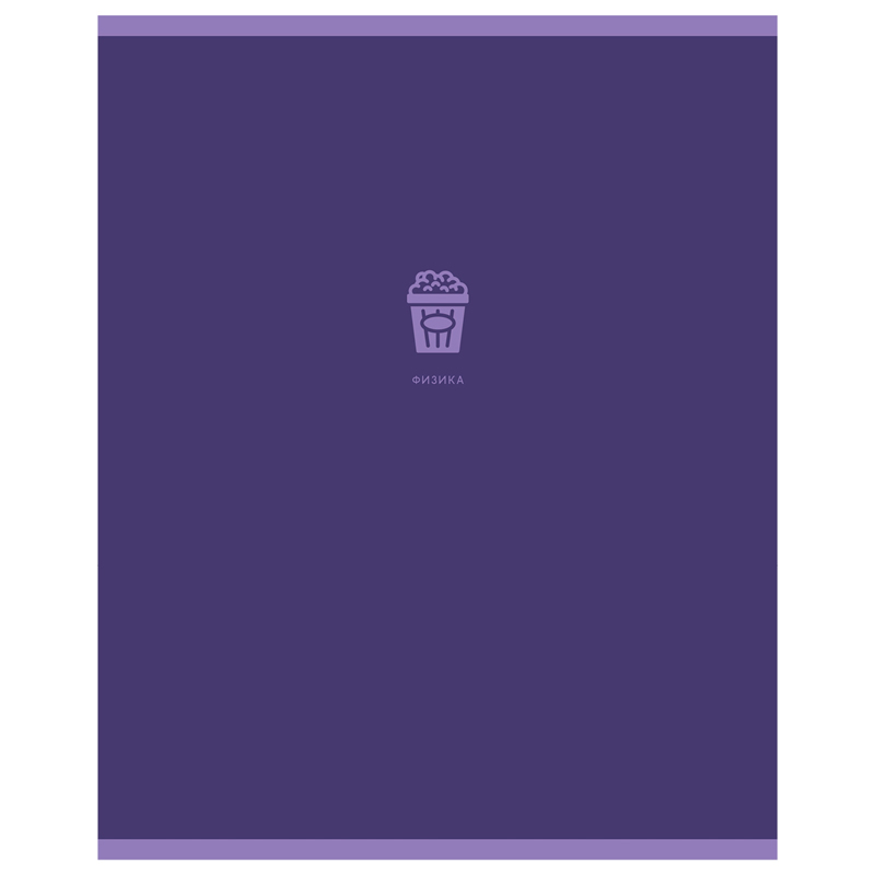 Тетрадь предметная 48л. BG "Monocolor. Element" - Физика, ламинация soft-touch, выборочный лак, 70г/