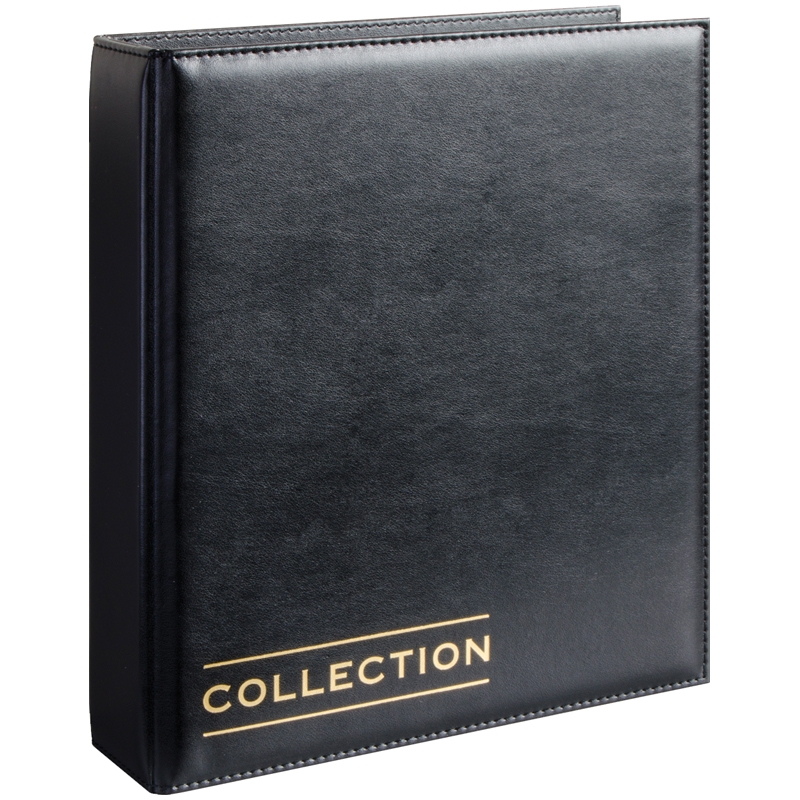 Альбом для монет OfficeSpace "Optima" 230*270 на кольцах, без листов, иск. кожа, черный