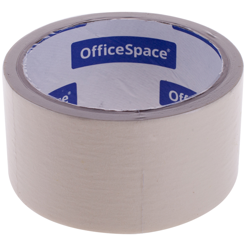 Клейкая лента малярная OfficeSpace, 48мм*14м, ШК, 170082