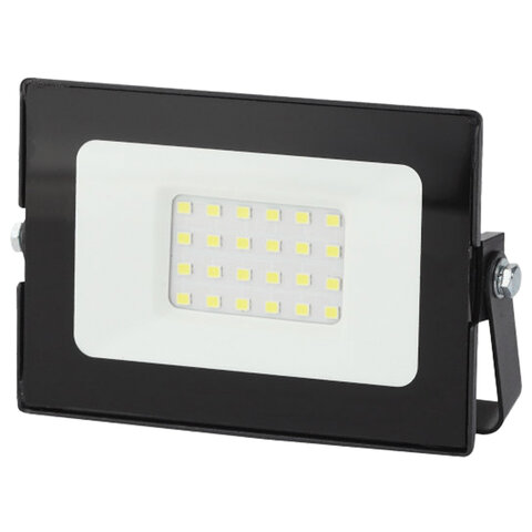 Прожектор светодиодный ЭРА, 20 Вт, 6500К, 1600 Лм, класс защиты IP65, черный, LPR-023-0-65K-020, Б00