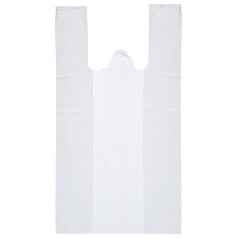 Пакеты "майка", набор 100 шт., 44+18х70 см, ПНД, 20 мкм