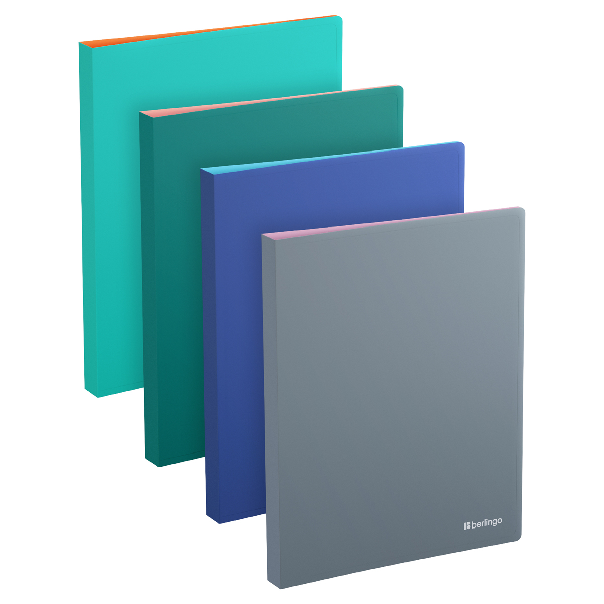 Папка на 4 кольцах Berlingo "Soft Touch Pro" A4, 25мм, 700мкм, D-кольца, с внутр. карманом, софт-тач
