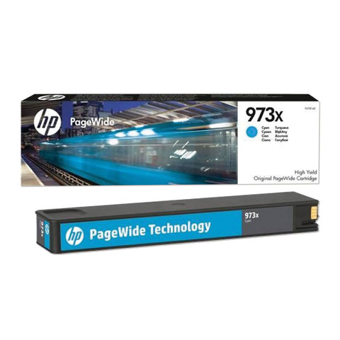 Картридж струйный HP (F6T81AE) PW Pro 477dw/452dw, №973X, голубой, увеличенный ресурс 7000 страниц, 