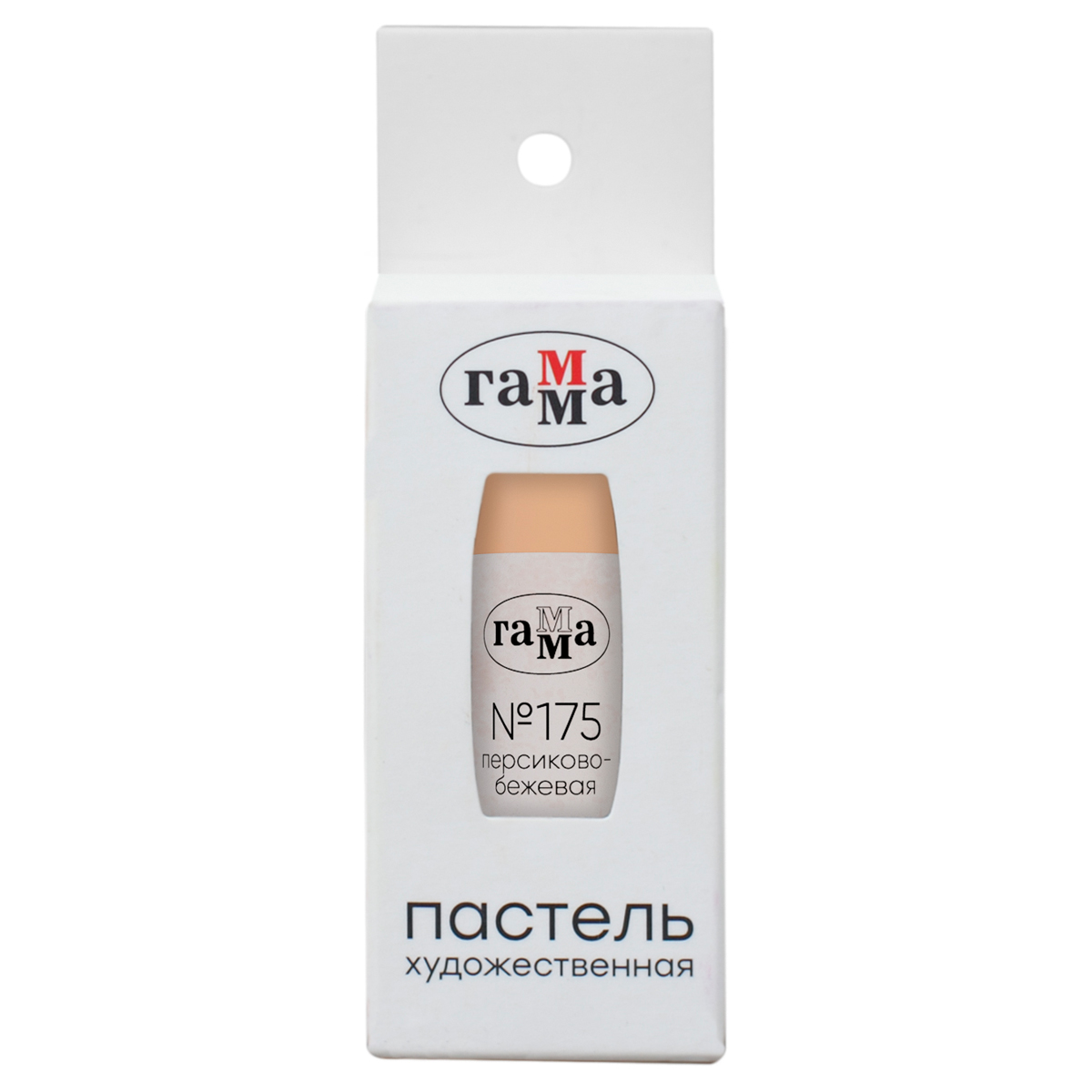 Пастель художественная Гамма, персиково-бежевая № 175, штучная, картон.упак.