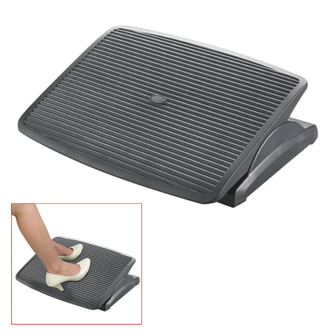 Подставка для ног BRAUBERG офисная, 45х35 см, регулируемый угол наклона, фактурная, 531496