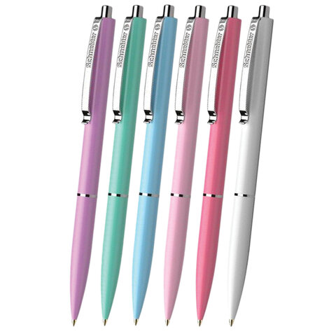 Ручка шариковая автоматическая Schneider "K15" синяя, 1,0мм, корпус пастель ассорти, ш/к