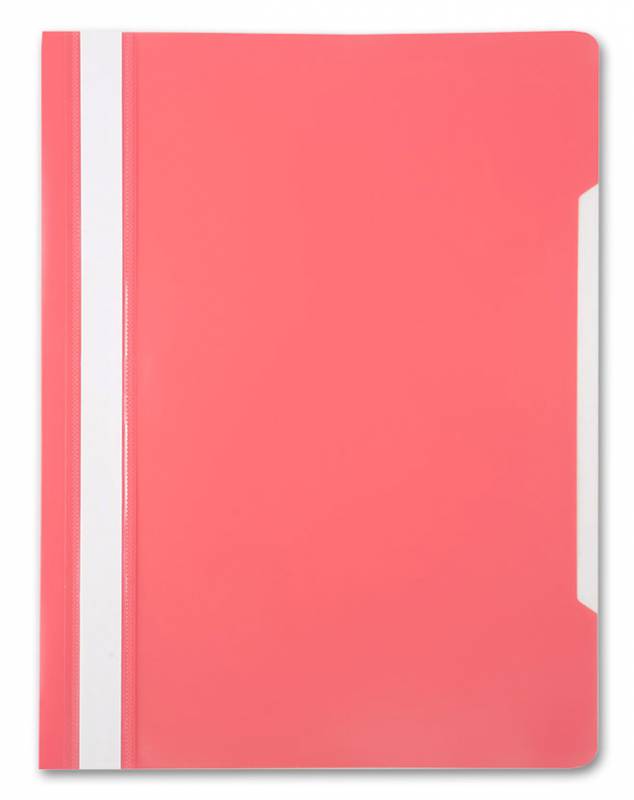 Скоросшиватель пластиковый Бюрократ -PS20PINK A4 прозрач.верх.лист пластик розовый 0.12/0.16