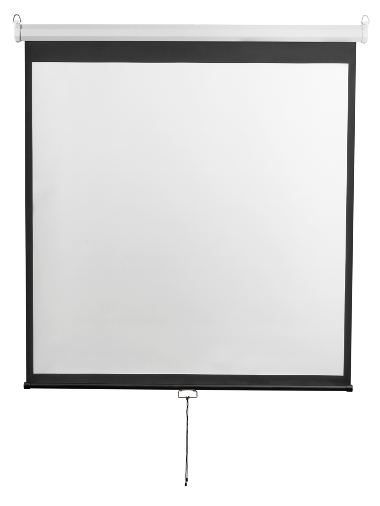 Настенно-потолочный ручной экран - серия Optimal-D. Формат 1:1, 135", 248x249, MW