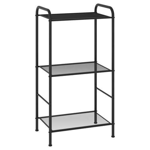 Стеллаж на металлокаркасе "Валенсия-13", 455х300х855 мм, 3 полки, черный, СТВ13 Ч
