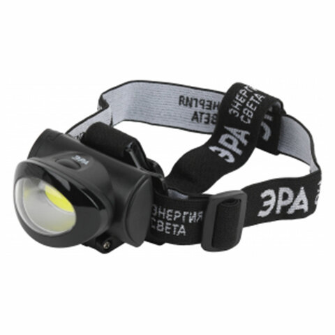 Фонарь налобный ЭРА 5Вт COB, 3 режима, сенсорная кнопка, питание 3хААА (не в комплекте), GB-601, Б00