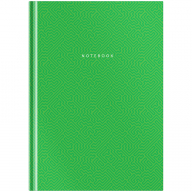 Бизнес-блокнот А5 80л. OfficeSpace "Моноколор. Green (зеленый)", матовая ламинация, выб. УФ-лак