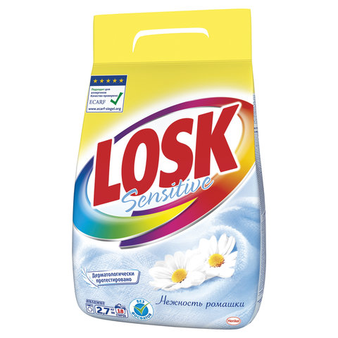 Стиральный порошок автомат 2,7 кг LOSK (Лоск) Sensitive, 2480502
