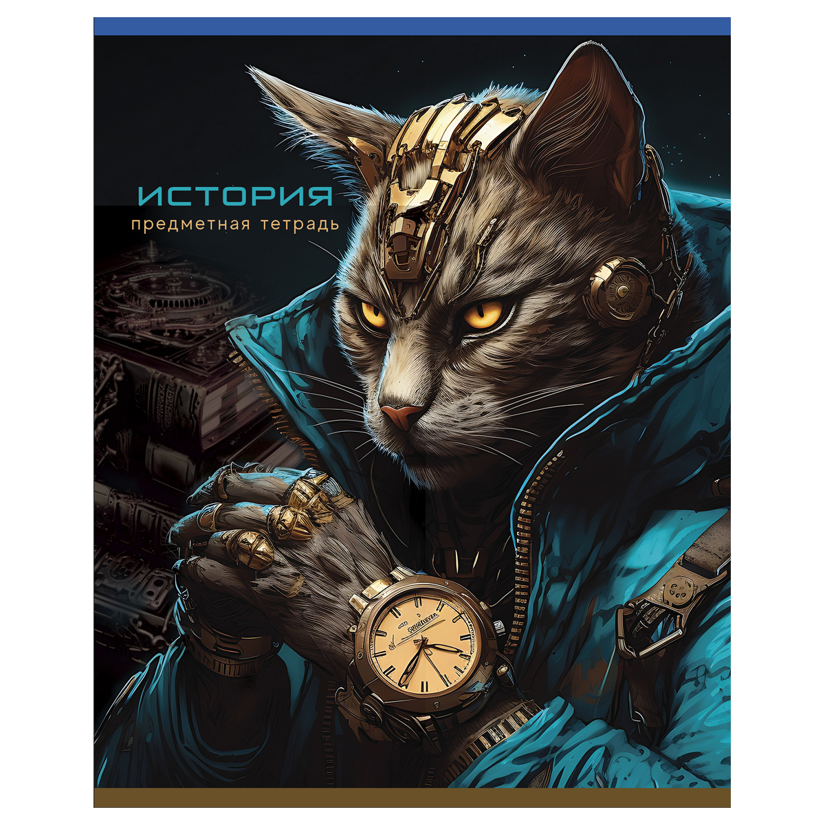 Тетрадь предметная 48л. BG "Мир будущего" - История, металлизированный картон