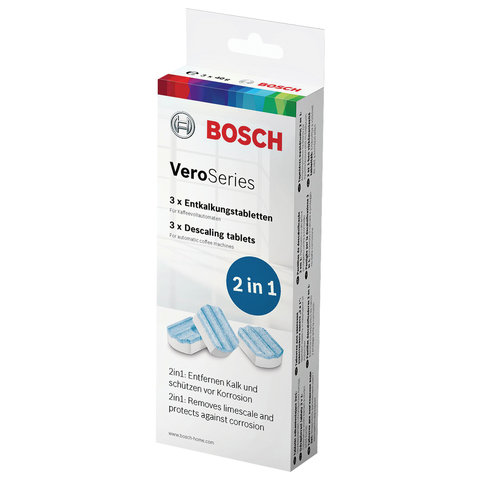Таблетки для очистки от накипи BOSCH набор 3 шт., TCZ8002N