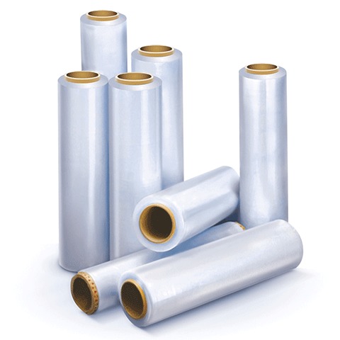 Стрейч-пленка для ручной упаковки, 50 см х 220 м, 20 мкм, 2 кг - нетто, ВТОРИЧНОЕ СЫРЬЕ, растяжение 