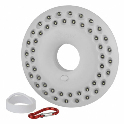 Фонарь туристический ЭРА 48xLED, крепление карабин, магниты, питание 3xAA (не в комплекте), KB-601, 