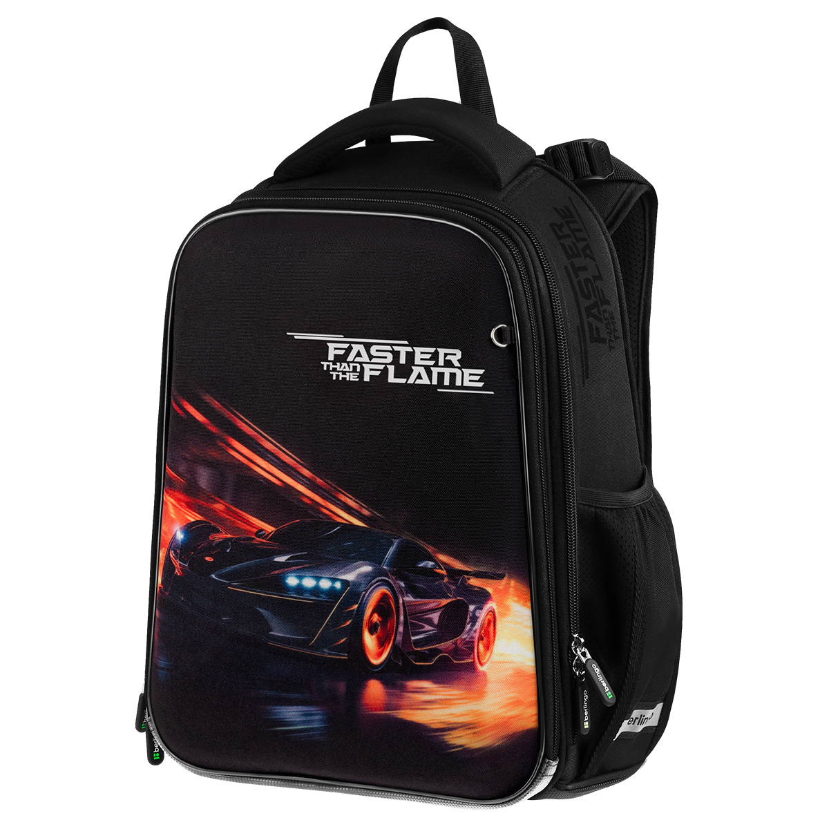 Ранец Berlingo Expert "Faster Than The Flame" 37*28*16см, 2 отделения, 2 кармана, анатомическая спин