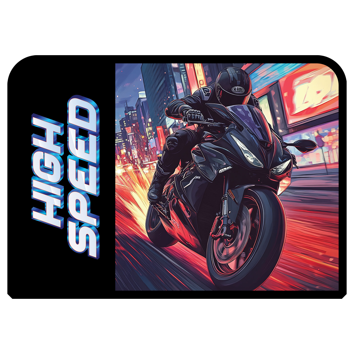 Папка для тетрадей 1 отделение, ArtSpace "High speed", А5, пластик, на молнии