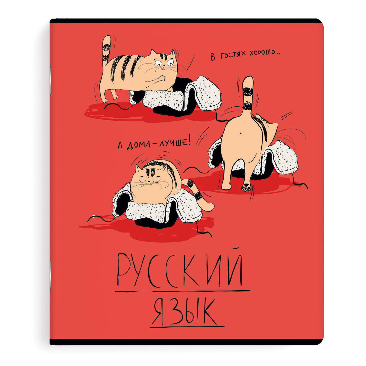 Тетрадь предметная арт. 60469 "ЛЮБОЗНАТЕЛЬНЫЕ КОТЫ" РУССКИЙ ЯЗЫК /48 л.