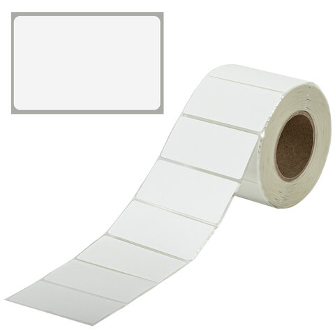Этикетка ТермоТоп (58х40 мм), 700 этикеток в ролике, прозрачная подложка, светостойкость до 12 месяц