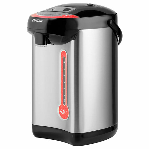 Термопот на 4 литра 3 режима подачи воды CENTEK CT-0081, 850 Вт, 1 температурный режим, пластик/стал