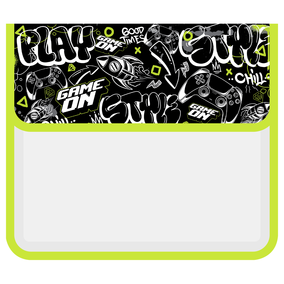 Папка для тетрадей 2 отделения, ArtSpace "Play", А5, пластик, на липучке